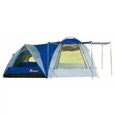 Палатка кемпинговая четырехместная LANYU LY-1706, синий/серый
