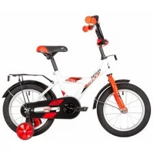 Велосипед детский Novatrack 14" Astra, белый, ножной тормоз, крылья, багажник (143ASTRA.WT20)