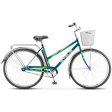 Городской велосипед STELS Navigator 300 Lady 28 Z010 (2020) 20 AND quot (с корзиной) (морская волна)