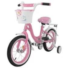 Велосипед детский MAXXPRO FLORINA-N12-3 12" розовый, белый FLORINA-N12-3