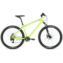 Велосипед горный хардтейл FORWARD SPORTING 27.5 2.2 disc 27.5" 19" ярко-зеленый/серый RBKW1M17G023 2021