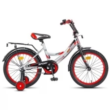 Велосипед детский MAXXPRO SPORT 16" серебристо-красный SPORT-16-4