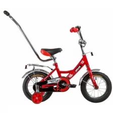 Велосипед детский Novatrack 12" Urban, красный, ножной тормоз крылья и багажник хром (124URBAN.RD9)
