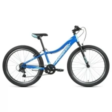 Велосипед горный хардтейл FORWARD JADE 24 1.0 24" 12" синий/бирюзовый RBKW1J347002 2021