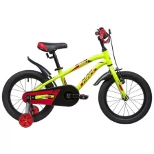 Велосипед детский Novatrack 16" Prime, алюминий салатовый, ручной и ножной тормоз (167APRIME.GN9)