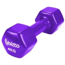 Гантель для фитнеса виниловая Voitto 4 кг