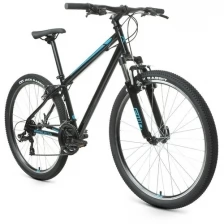 Велосипед горный хардтейл FORWARD SPORTING 27,5 1.2 S 27.5" 17" черный/бирюзовый RBKW1M17GS07 2021