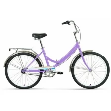 Велосипед городской складной rigid FORWARD VALENCIA 24 3.0 24" 16" фиолетовый/голубой RBK22FW24083 2022 г.