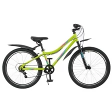 Велосипед горный хардтейл FORWARD Iris 24 1.0 24" 12" зеленый/бирюзовый RBKW17N46003 2021
