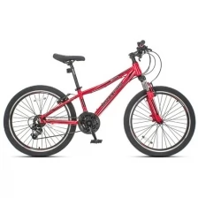Велосипед горный хардтейл MAXXPRO HELLCAT 24" 12" красно-черный N2404-1 2021