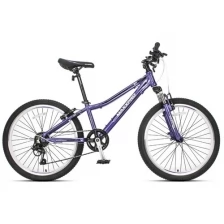 Велосипед горный хардтейл MAXXPRO SLIM 24" 12" фиолетово-черный N2405-2 2021