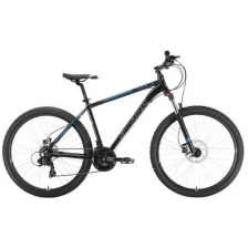 Велосипед STARK Hunter 27.2 HD-20"-22г.(черный-голубой)