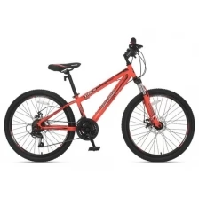 Велосипед горный хардтейл MAXXPRO STEELY 24 PRO 24" 12" оранжево-черный N2402-2 2021