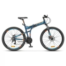 Велосипед складной Stels 26" Pilot-950 MD, V011, темно-синий, размер 17,5"