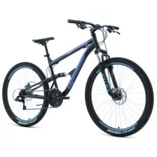 Велосипед горный двухподвес ALTAIR RAPTOR 2.0 D 27.5" 16" черный/фиолетовый RBK22FW27784 2022 г.